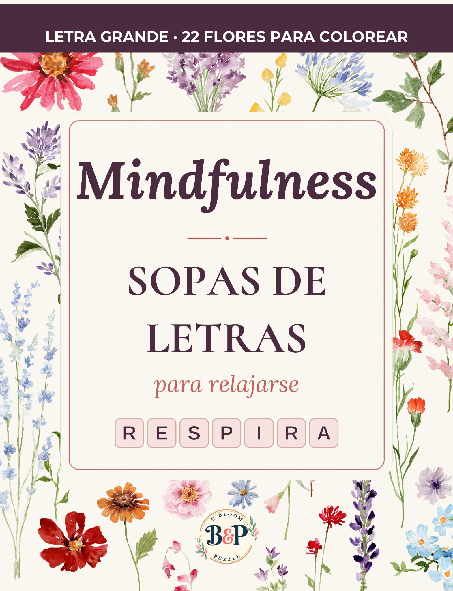 Mindfulness · Sopas de letras (Spanish) cover